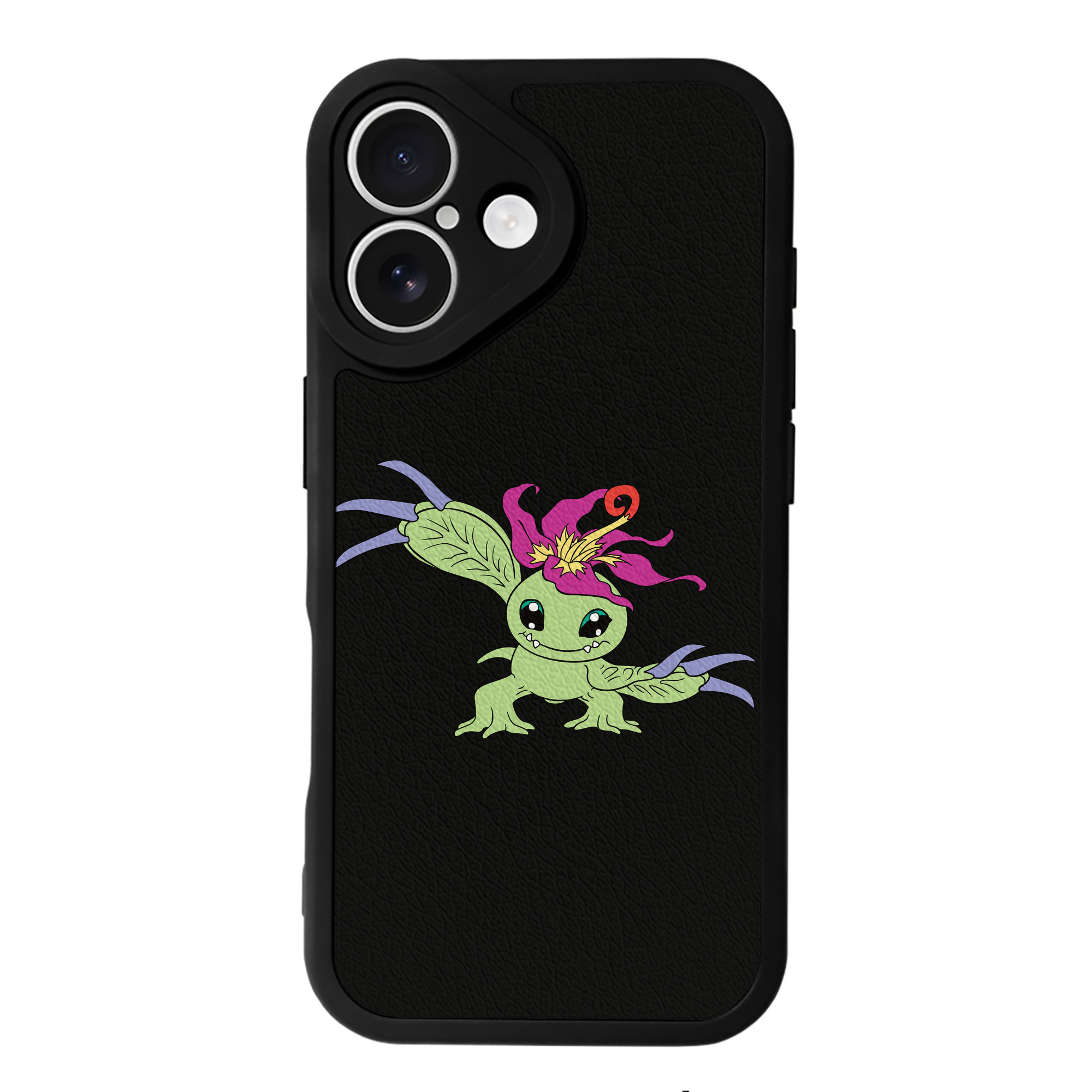 （画像用） Digimon デジタルモンスター/デジモン 【iPhone 16シリーズ対応】シリコンスマホケース（レザー調） 材質：シリコン
